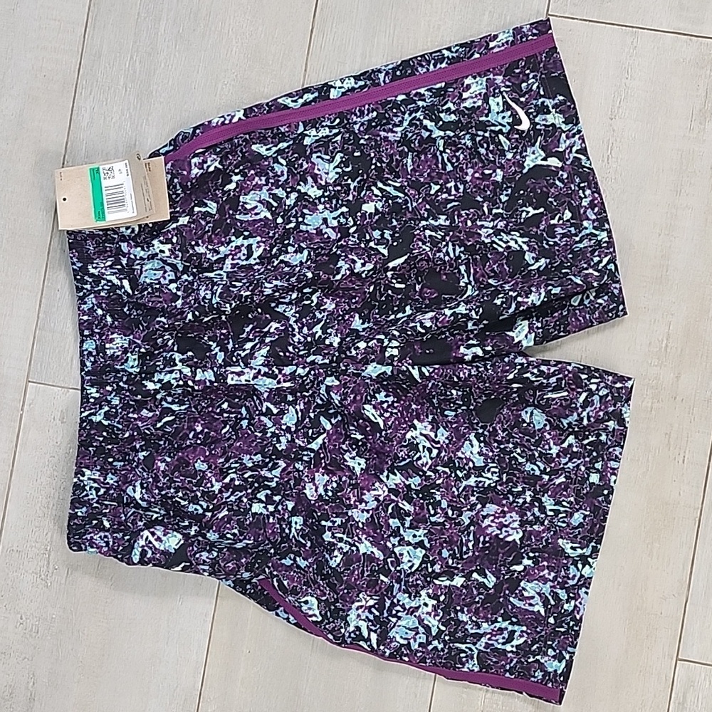 Youth NIKE Shorts, Purple Patterned Shorts